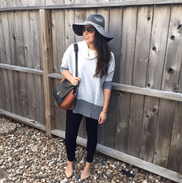 White House Black Market colorblock sweater