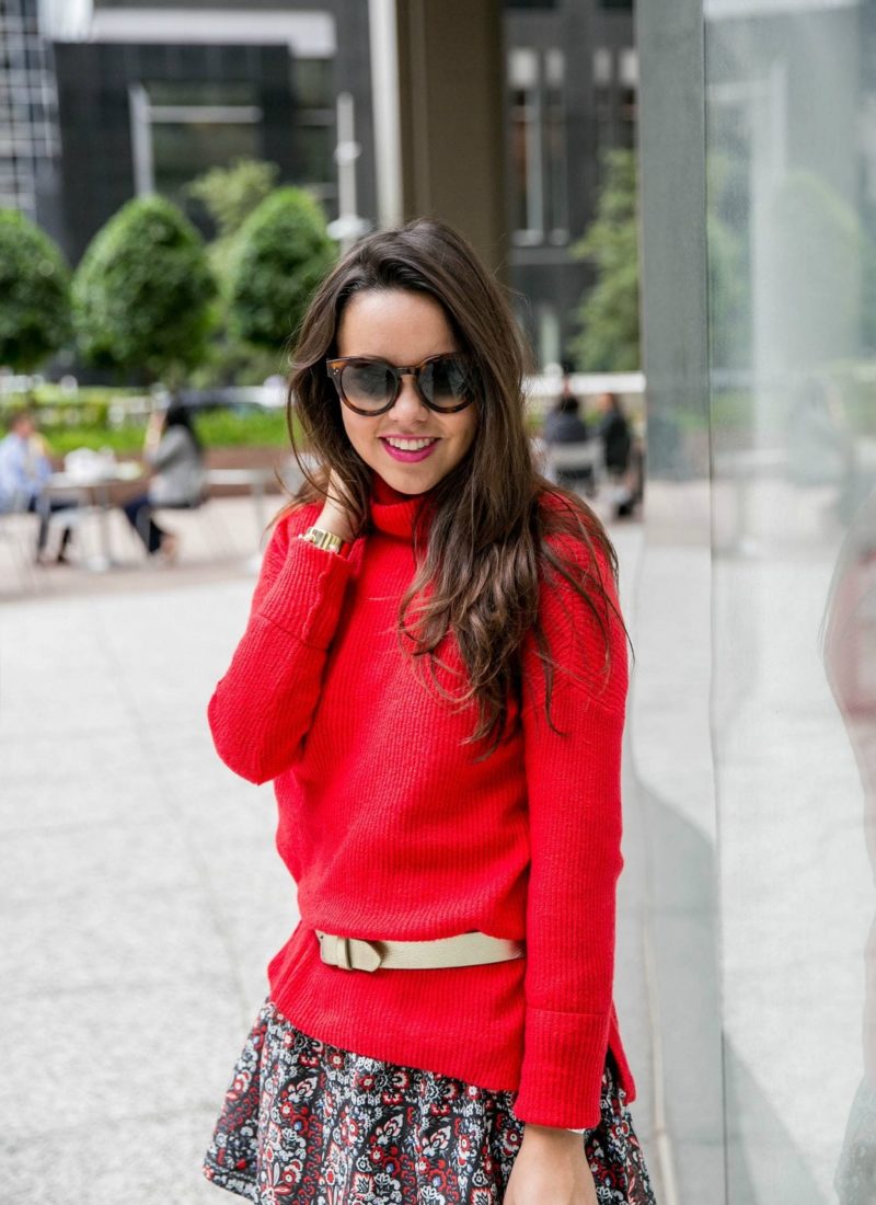 Holiday Red Turtleneck