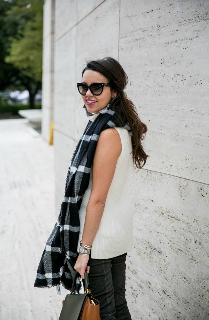 Old Navy plaid check scarf