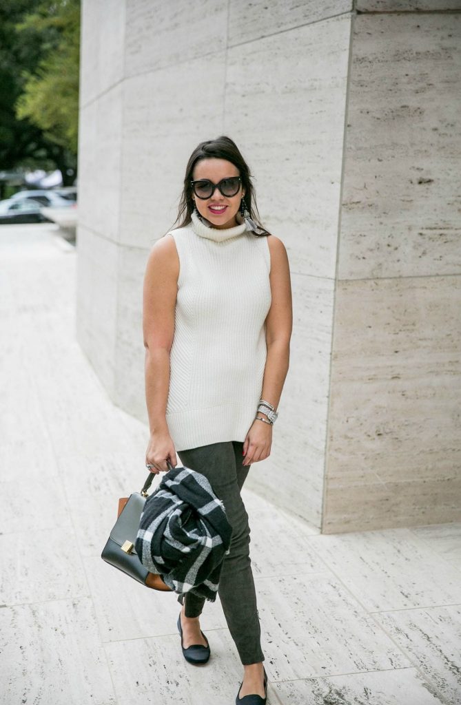 Vince sleeveless cream sweater