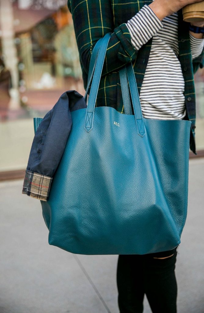 Cuyana monogrammed tote