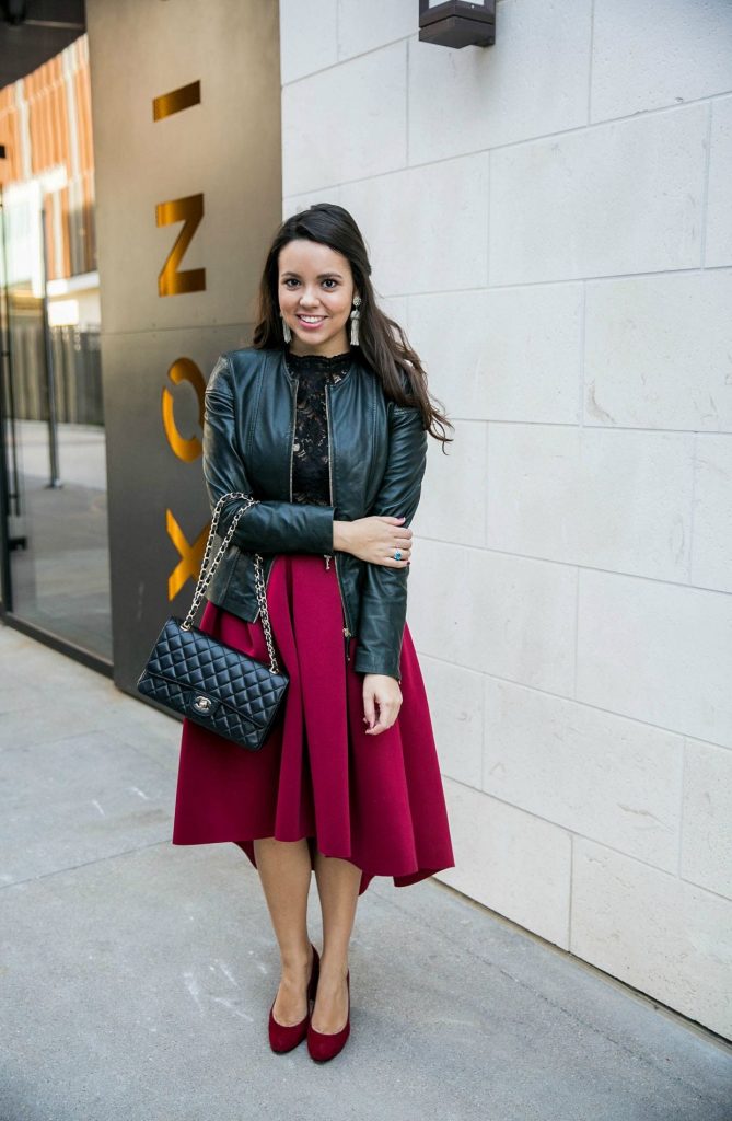 Green leather jacket