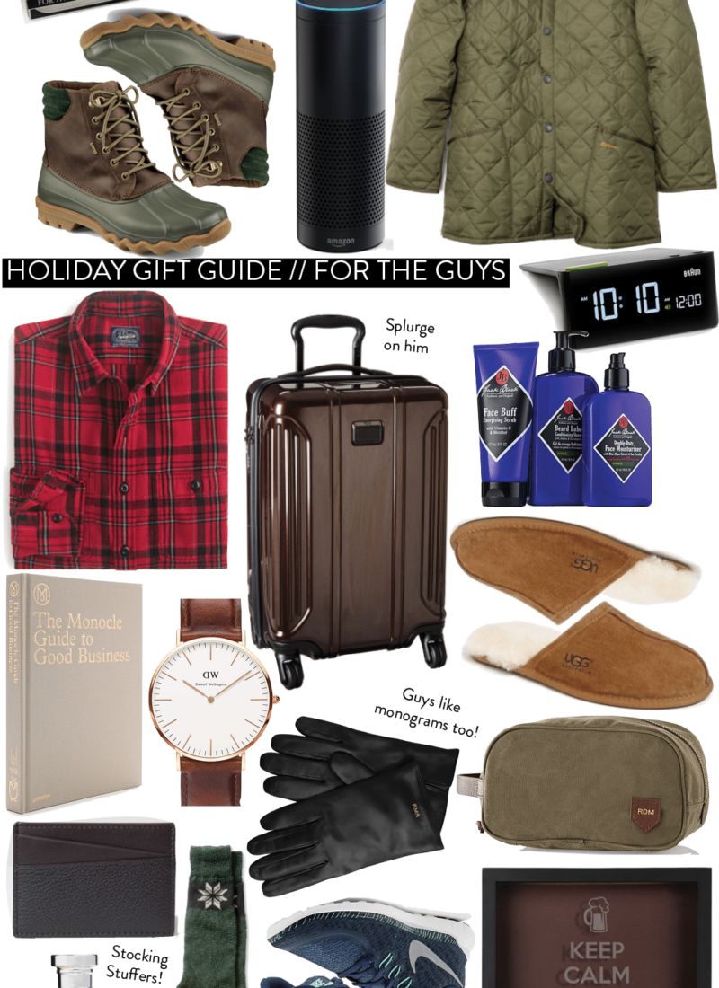 Holiday Gift Guide 2015 // For the Guys