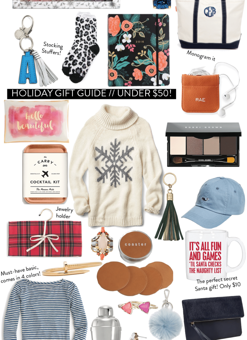 Holiday Gift Guide 2015 // Under $50