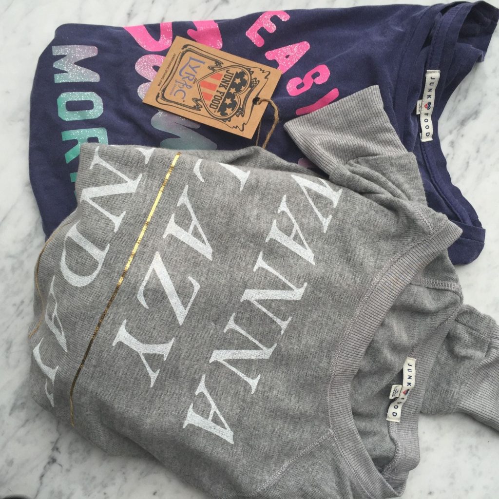 Junk Food Clothing t-shirts