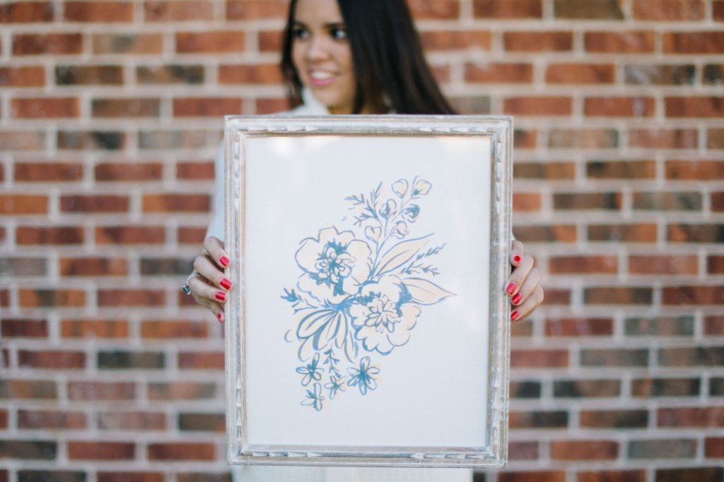 Two tone floral print - Minted