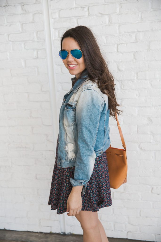 distressed jean jacket