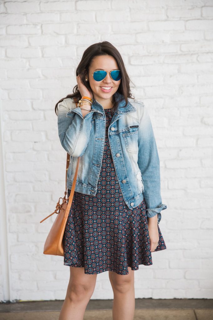 flouncy drop waist dress