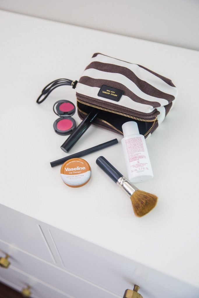 inside the makeup bag