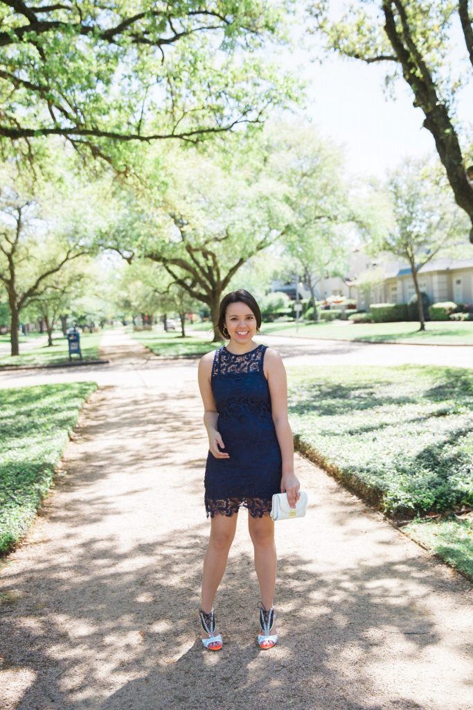 spring navy dress