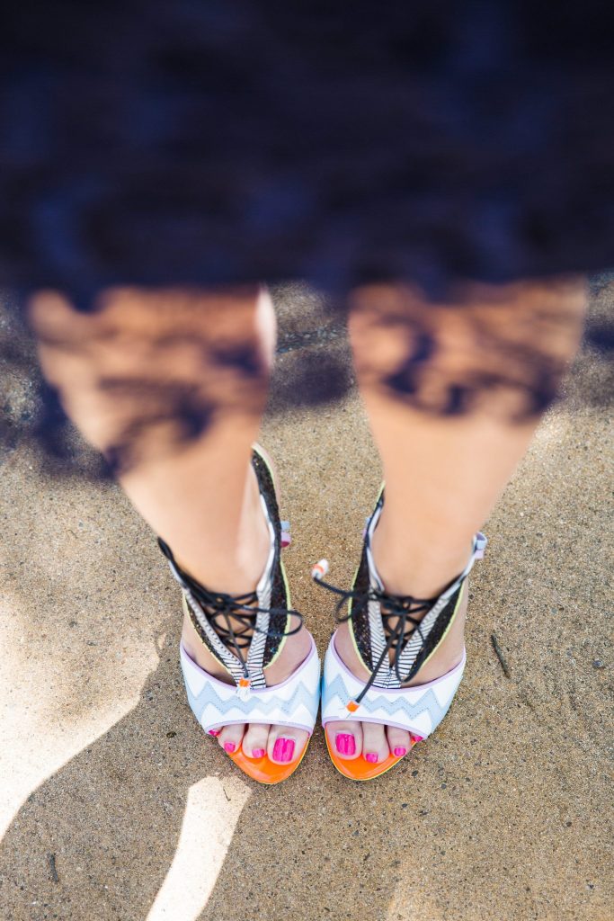 lace-up heels
