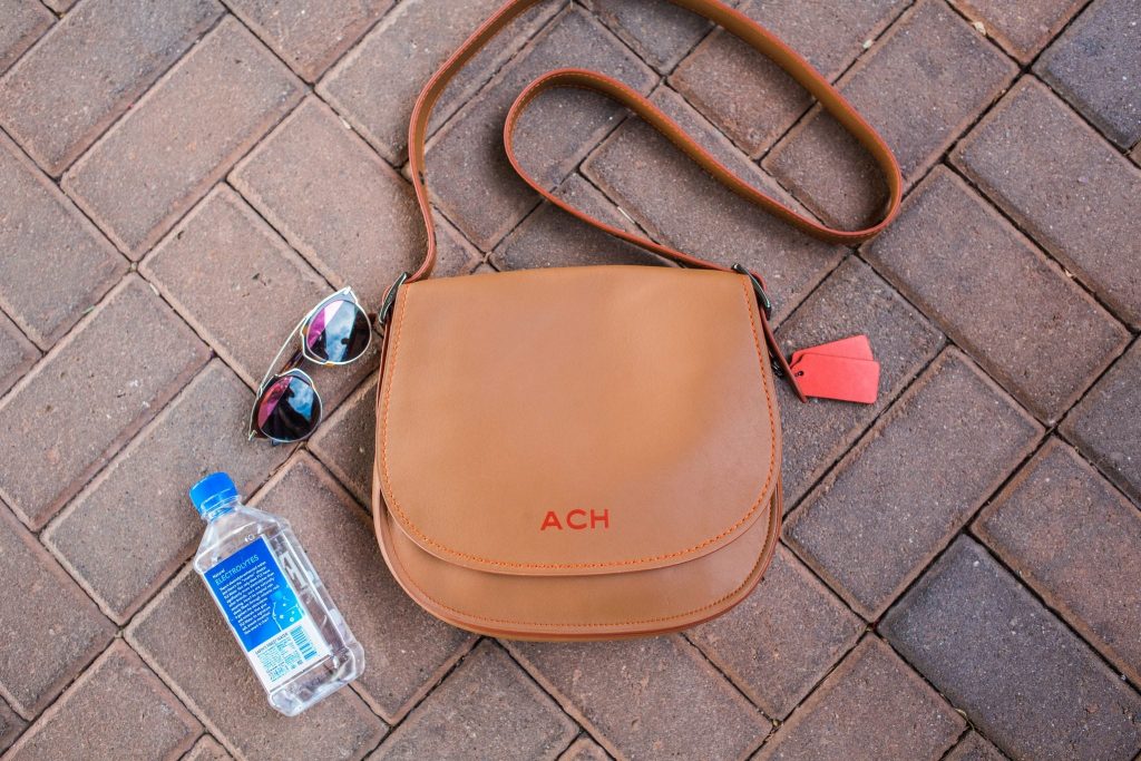 Monogrammed coach crossbody