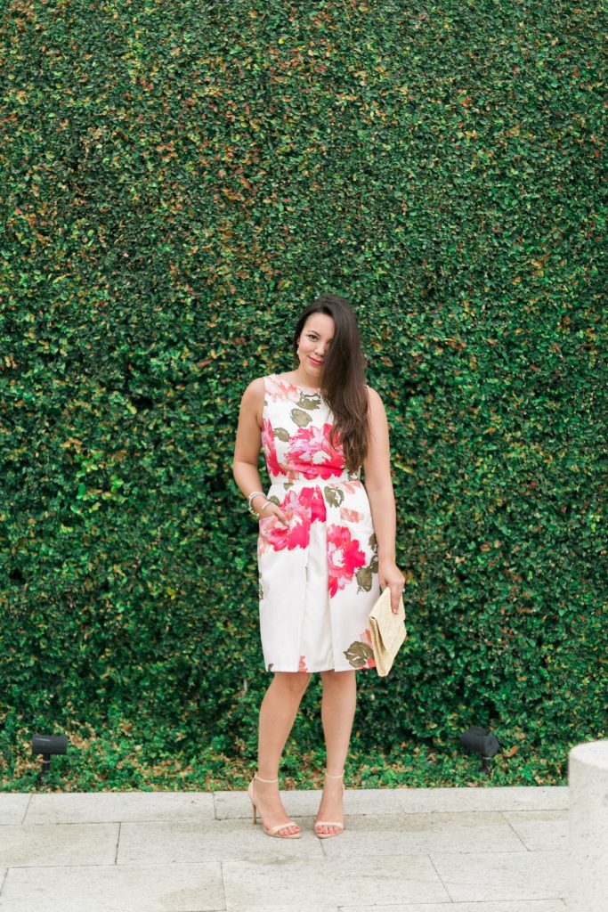 Floral cocktail dress