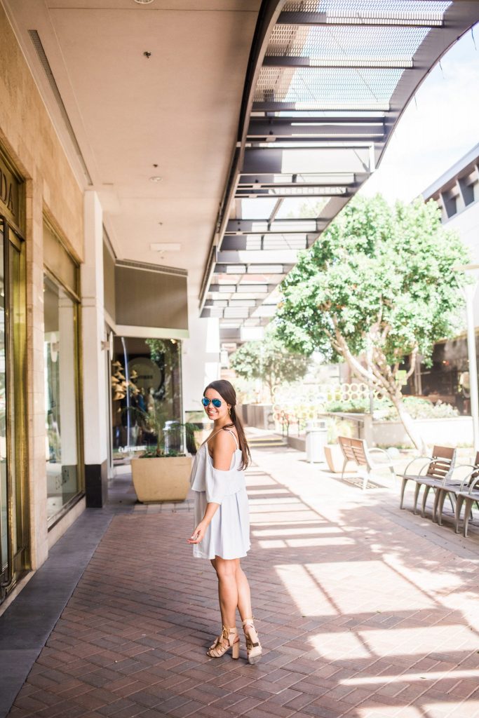 powder blue summer dress