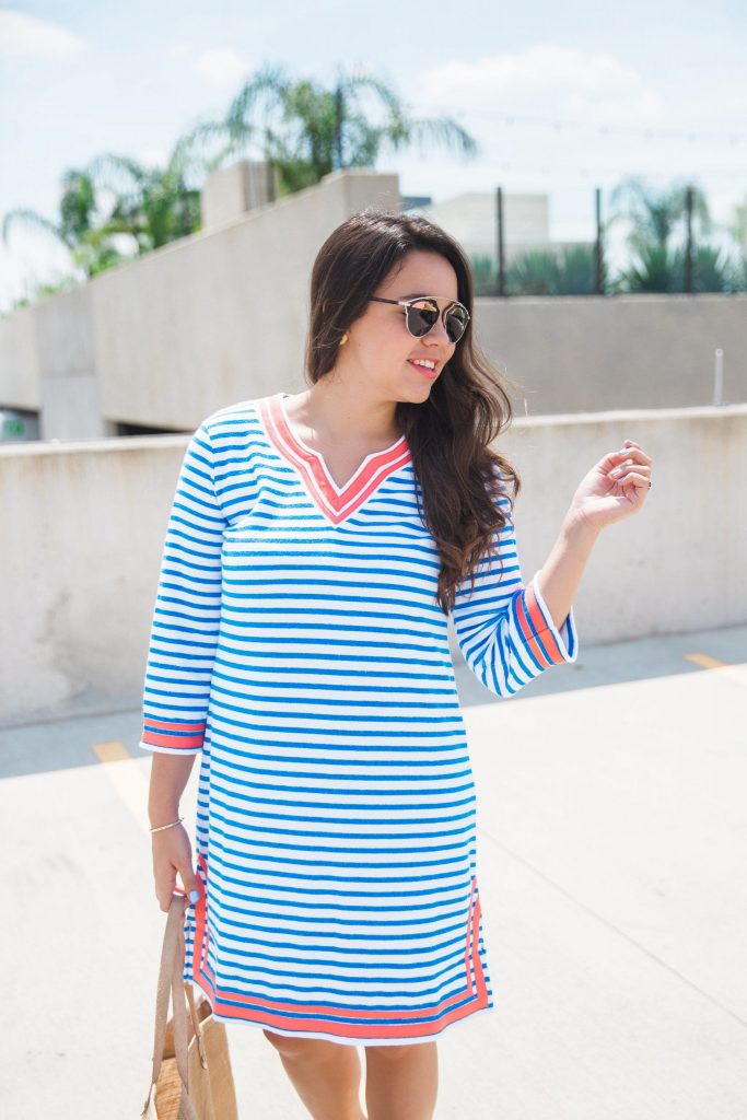 Cabana Life striped terry tunic