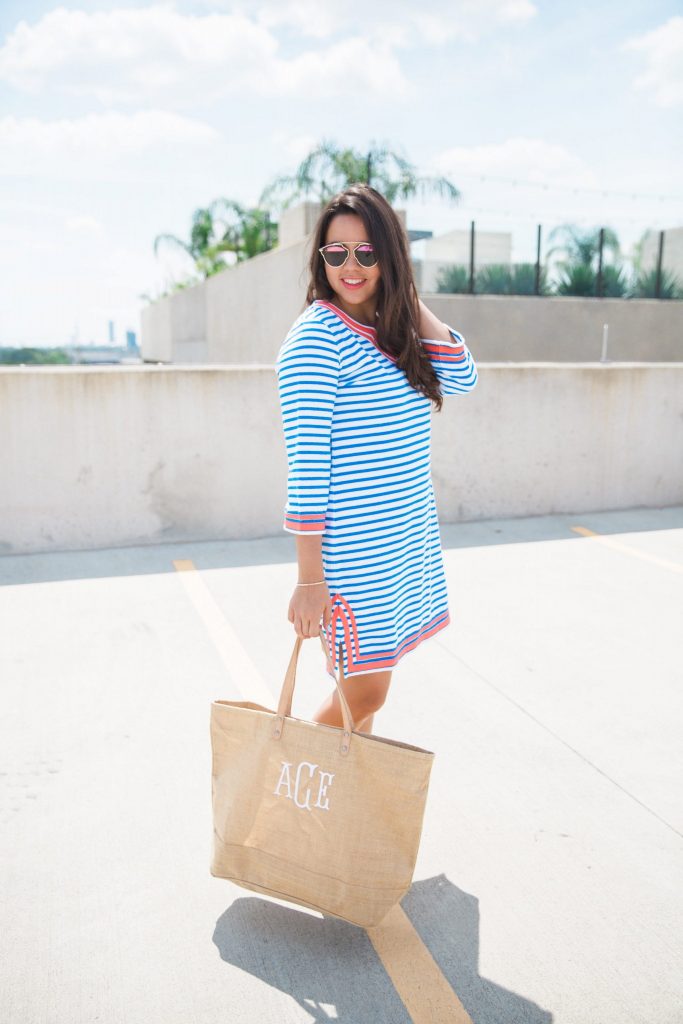 Striped beach tunic