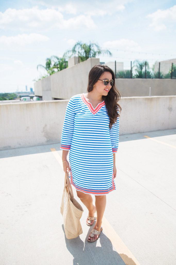 v-neck terry tunic