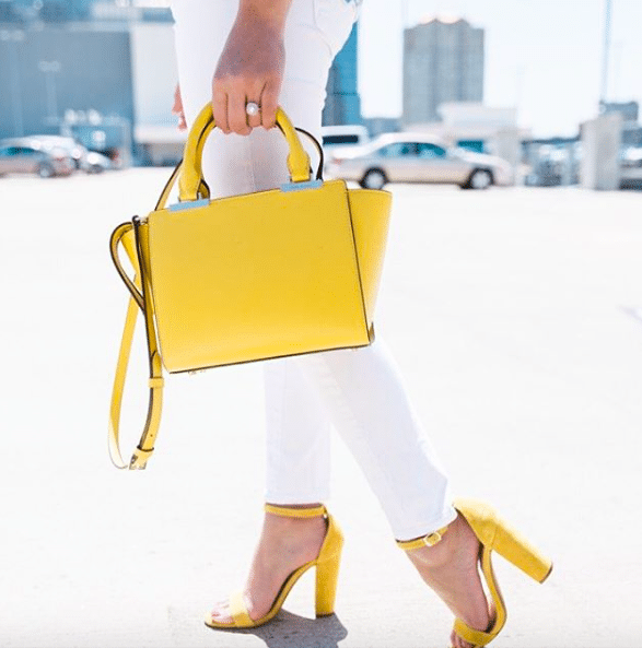 Yellow accessories, Henri Bendel