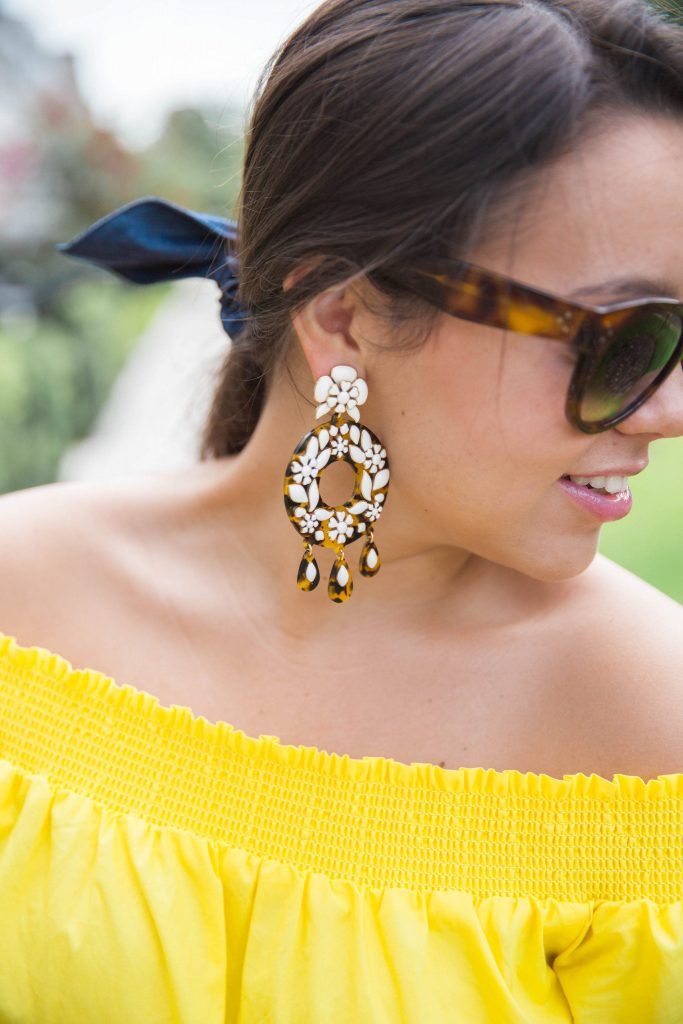 J.Crew tortoise enamel earrings