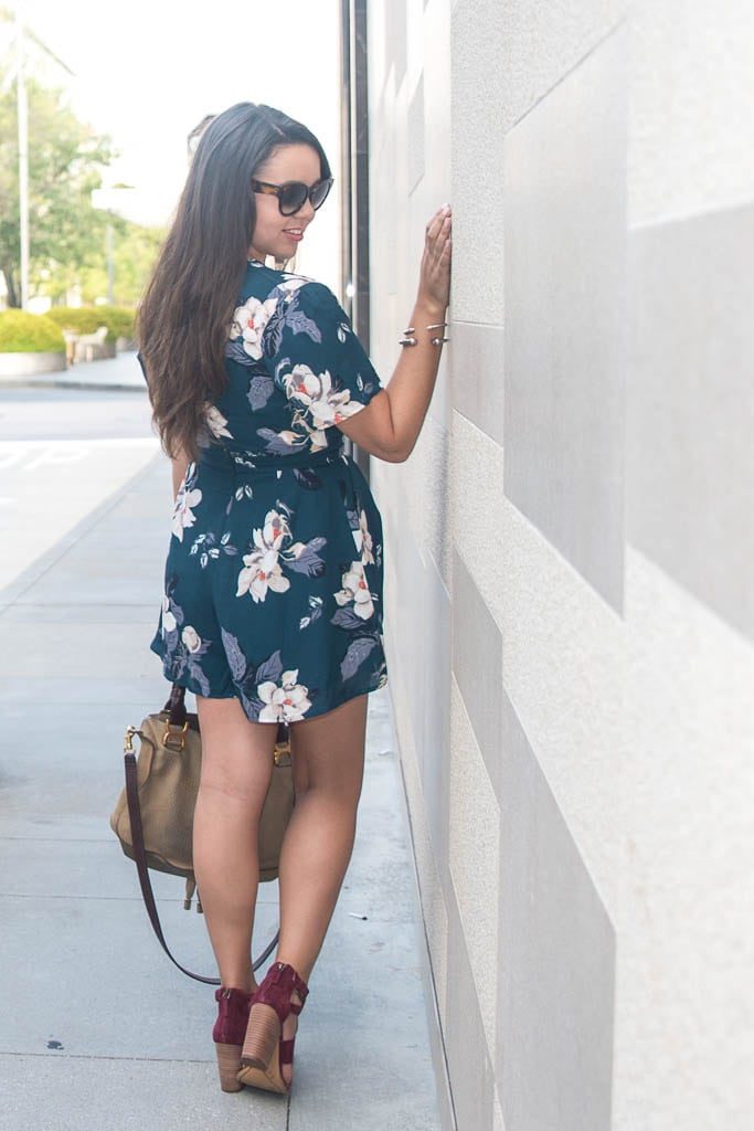 Floral romper for summer and fall