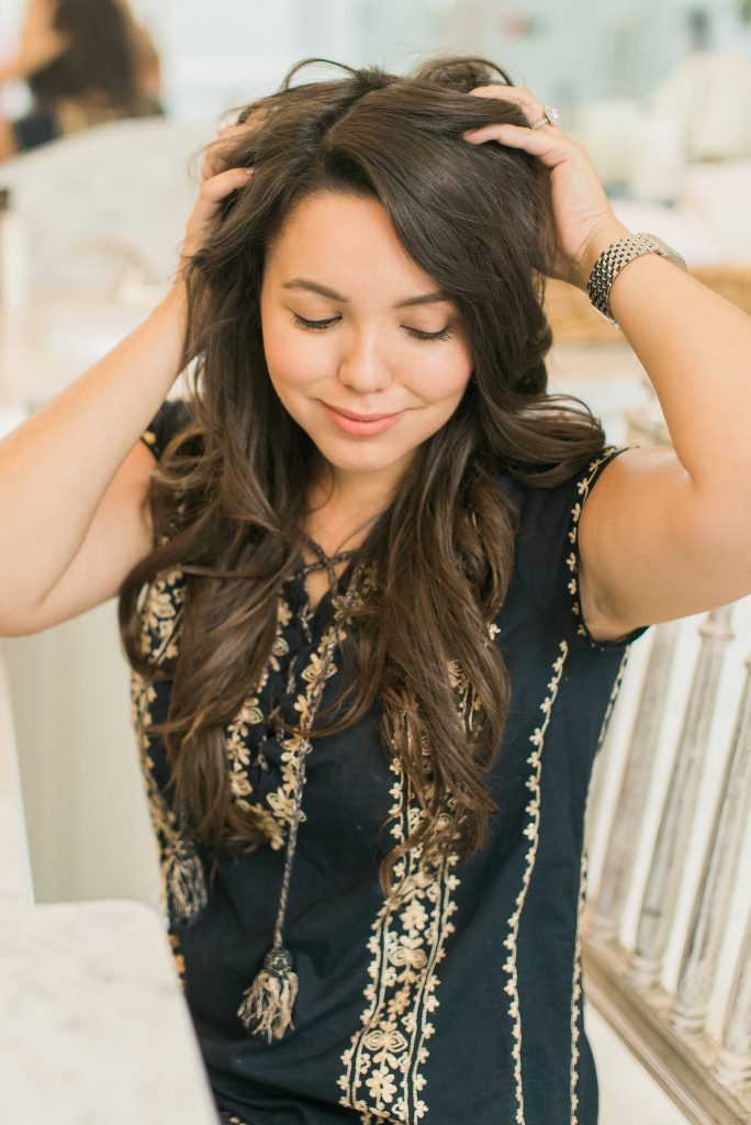 Effortless beach wave hair