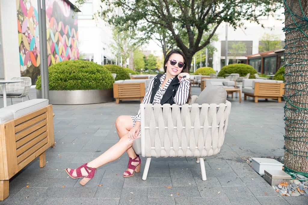 Cranberry suede block heels