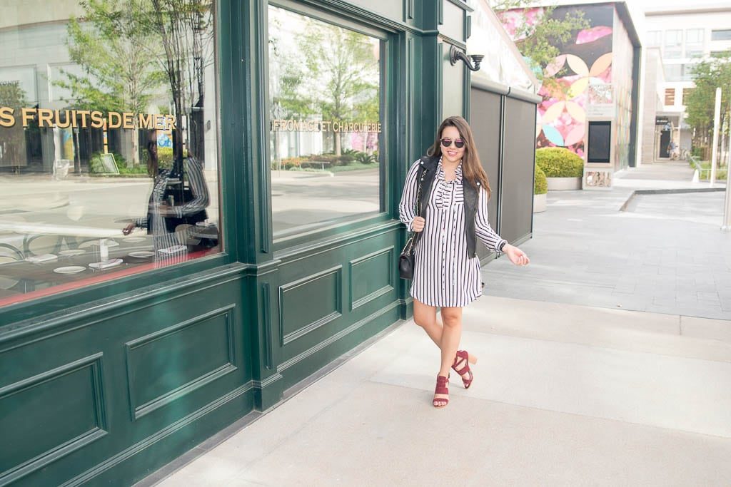 Wayf striped shirtdress #NSale