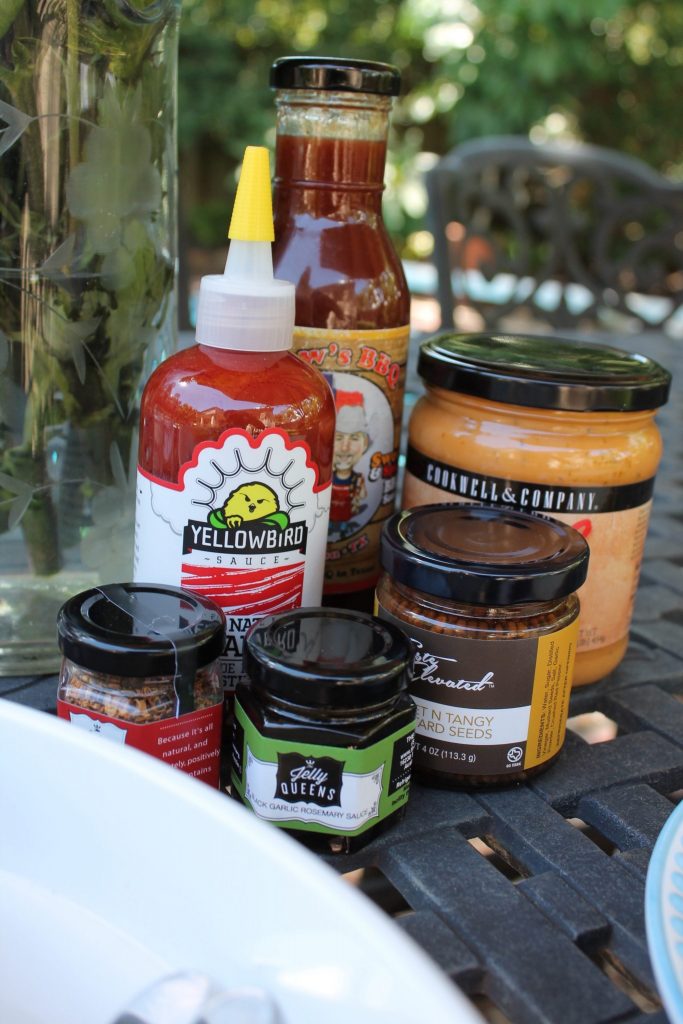 Yellow Bird Habanero Sauce and The Jelly Queens BBQ sauce