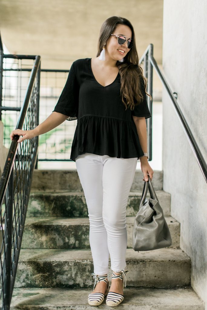 Under $50 peplum tee