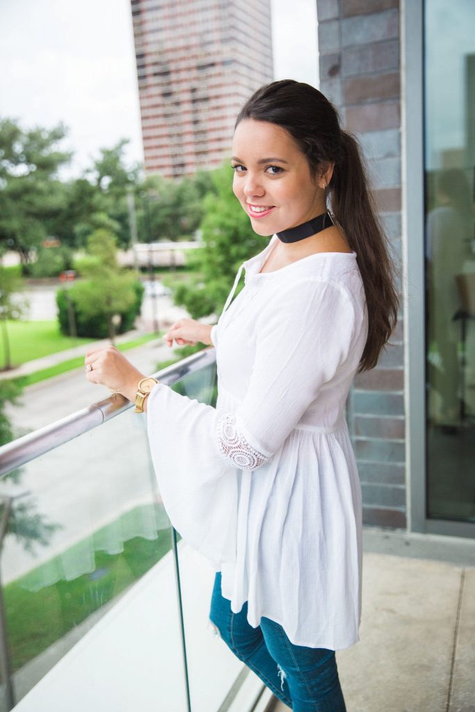 bell sleeve peasant top 