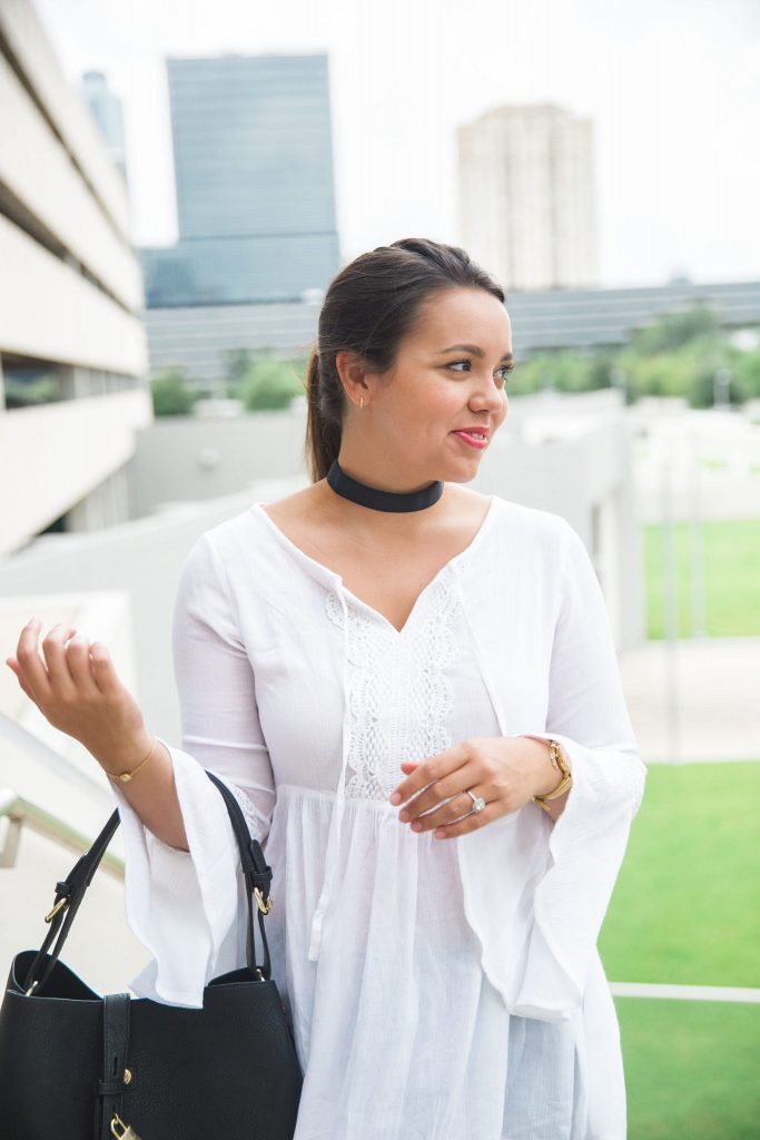 Black grosgrain choker necklace