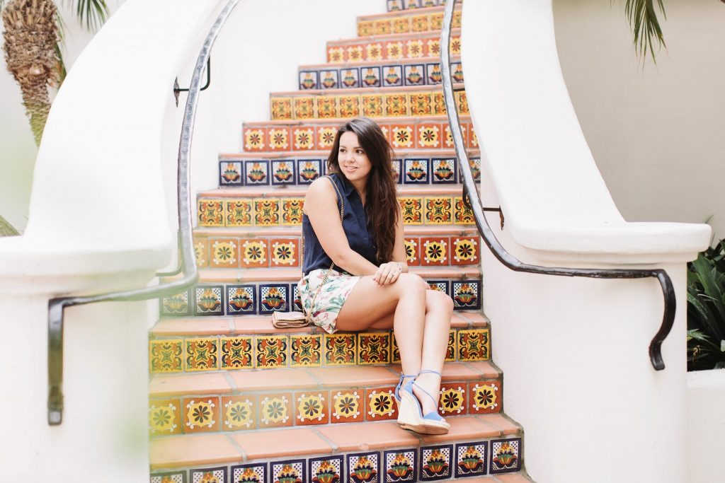 Spanish tile steps 