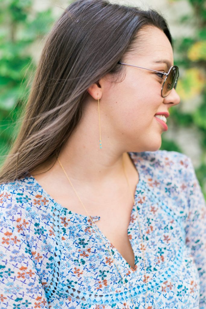 Gorjana lagoon threader earrings