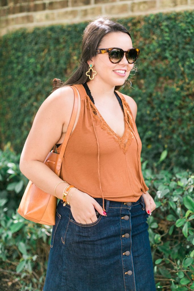 Texas Longhorns burnt orange outfit