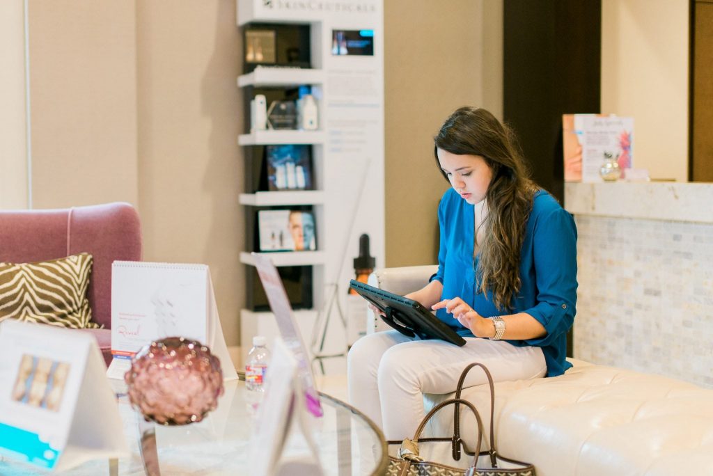 Check-in process at Camille Cash MD Houston