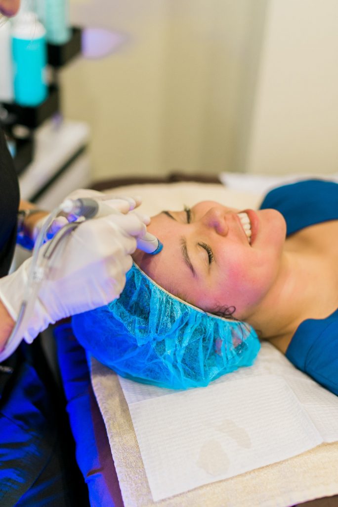 Hydrafacial skin treatment