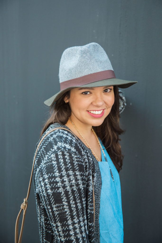 colorblock fedora hat