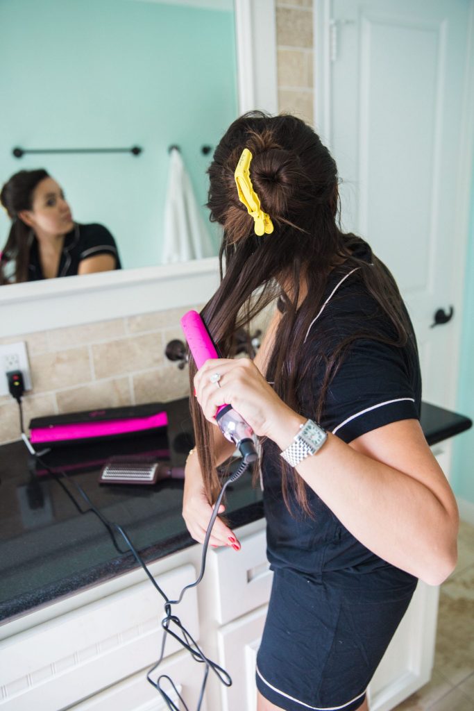 pink straightener - ghd