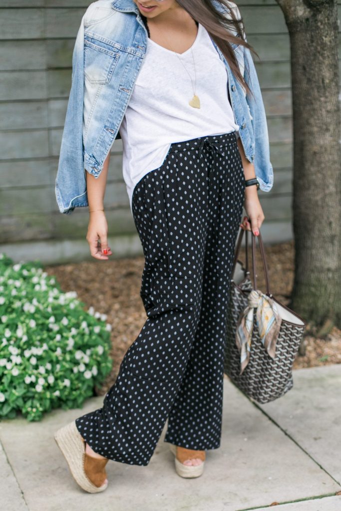 printed drawstring pants