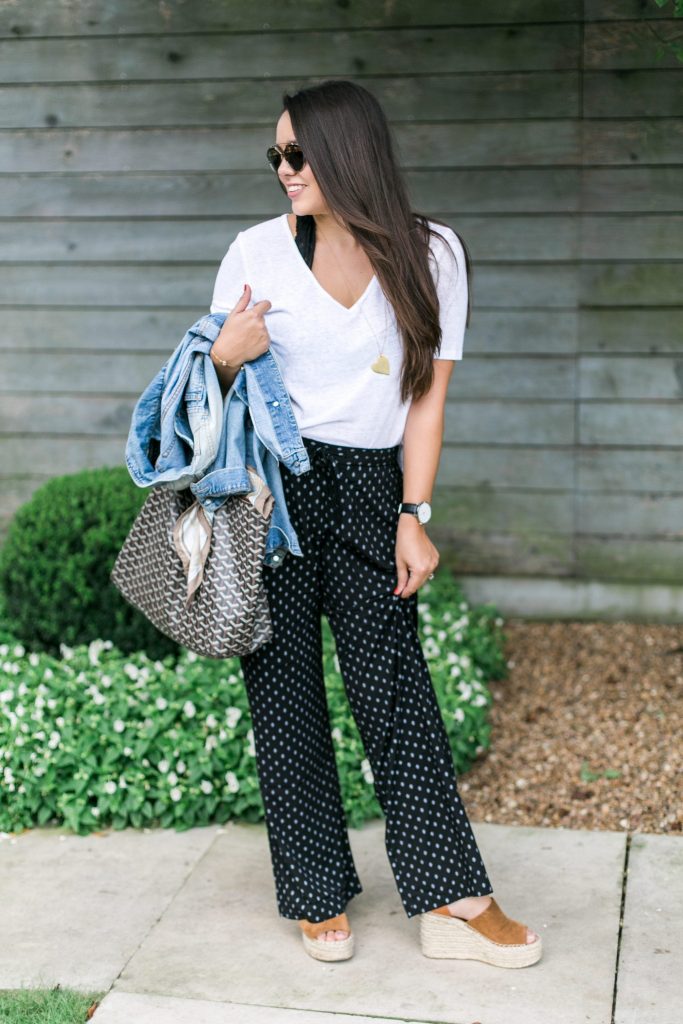 Old Navy white linen tee 