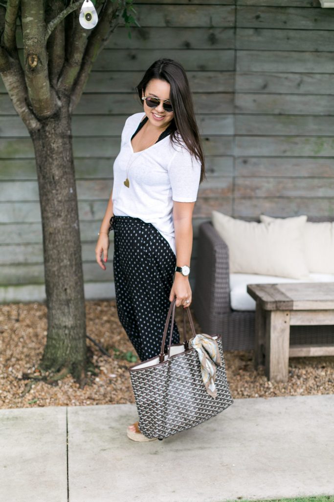 Old Navy linen relaxed draped tee