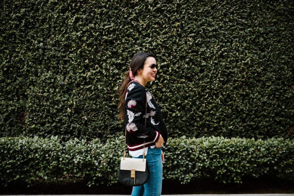 bomber jacket style in the fall