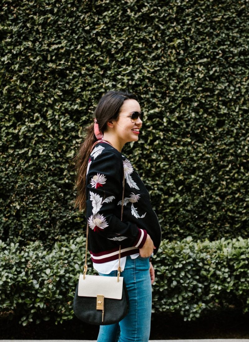 bomber jacket style in the fall