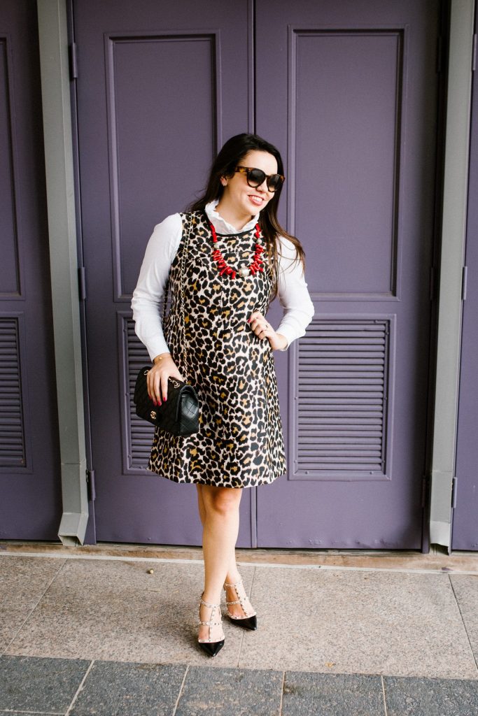 How to transition a sleeveless dress for fall