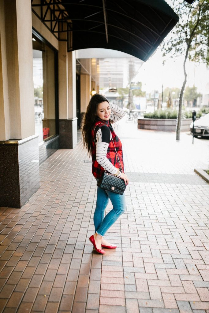 Fall plaid vest - Old Navy