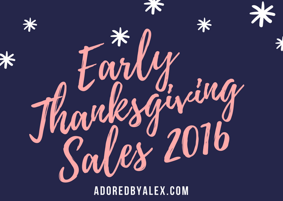 Early Thanksgiving day sales round-up, shop the cyber week sales before Thanksgiving or Black Friday!