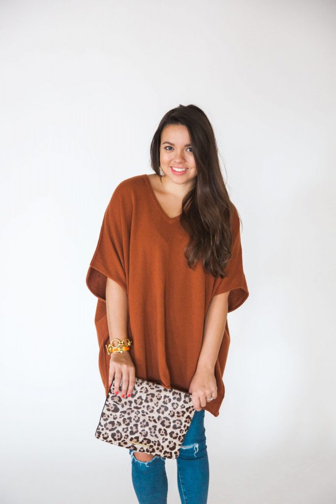 An adorable calf-hair leopard clutch, makes the perfect Christmas gift too! 