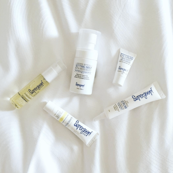 Supergoop! sunscreen and skincare products are the real deal! Great SPF products