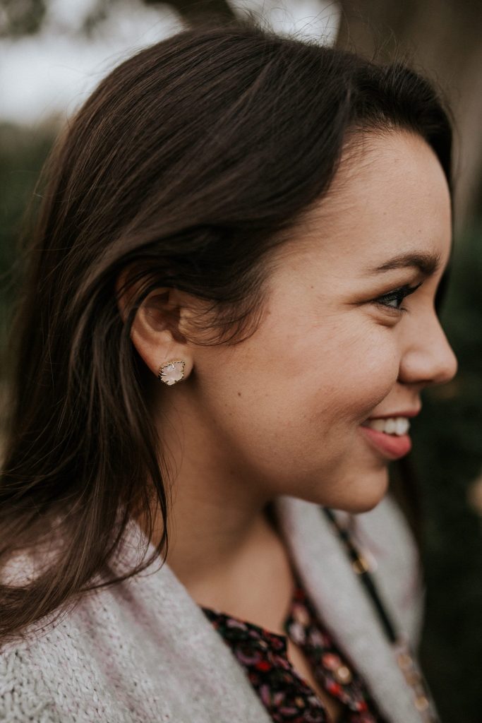 Kendra Scott Tessa earrings - rose quarts teardrop earrings
