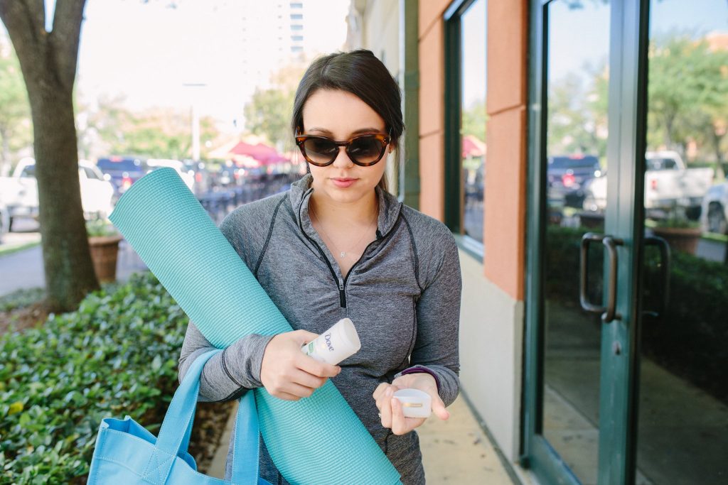What's in my morning yoga bag